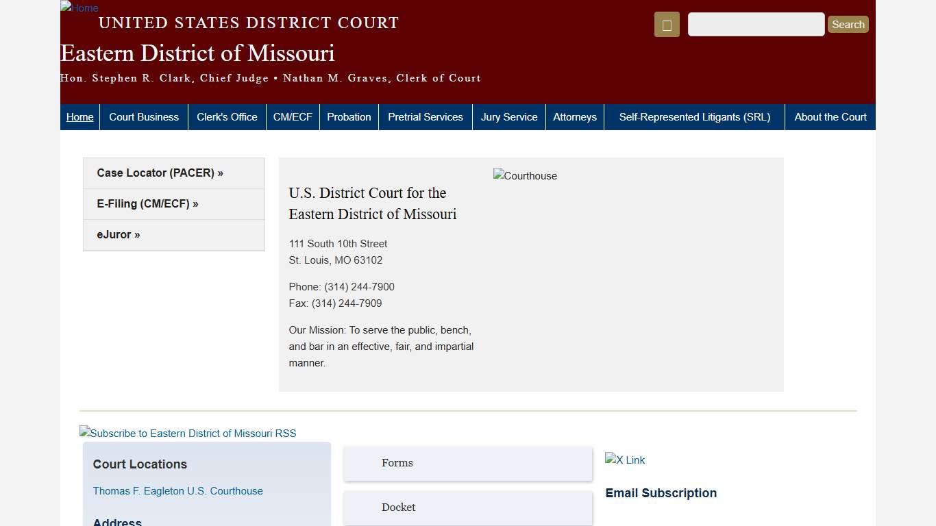 Eastern District of Missouri United States District Court